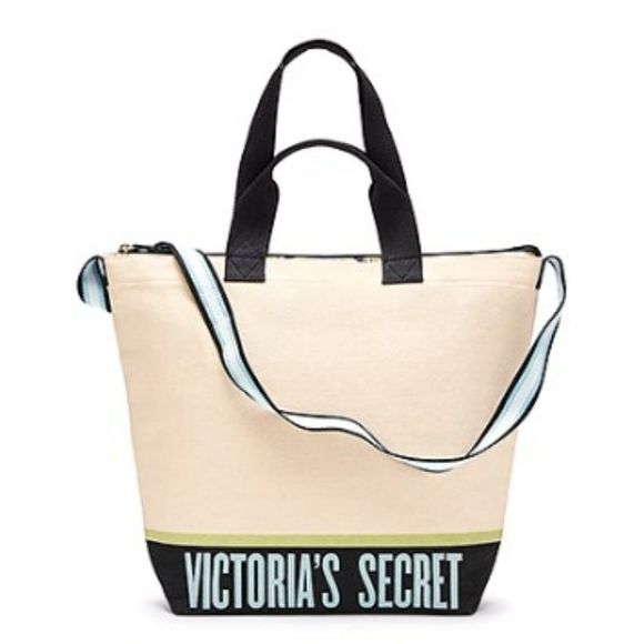 NWT Victoria's Secret Canvas Cooler Tote - Picture 1 of 5